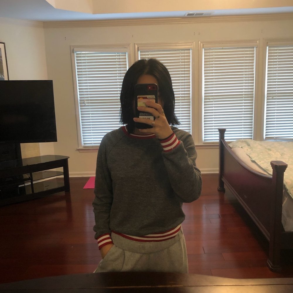 Ringer Crew Neck Sweatshirt